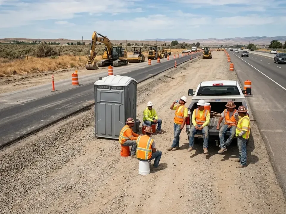 highway-road-construction-crew-007 — frequently asked questions, Porta Potty and Restroom Rentals in Morada, CA